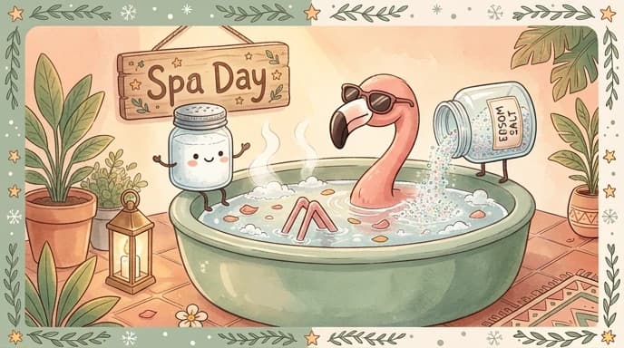Illustration for “Sitz Bath Therapy: How Epsom Salt Supports Postpartum Healing”